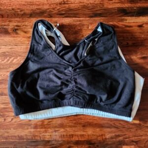 Womens Fruit Of The Loom Sports Bra Lot Of 3 Size 42 Black White Gray NWOT